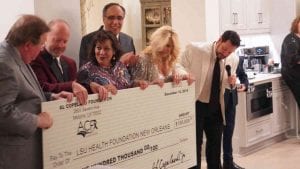 Al Copeland Foundation - 100,000 donation check
