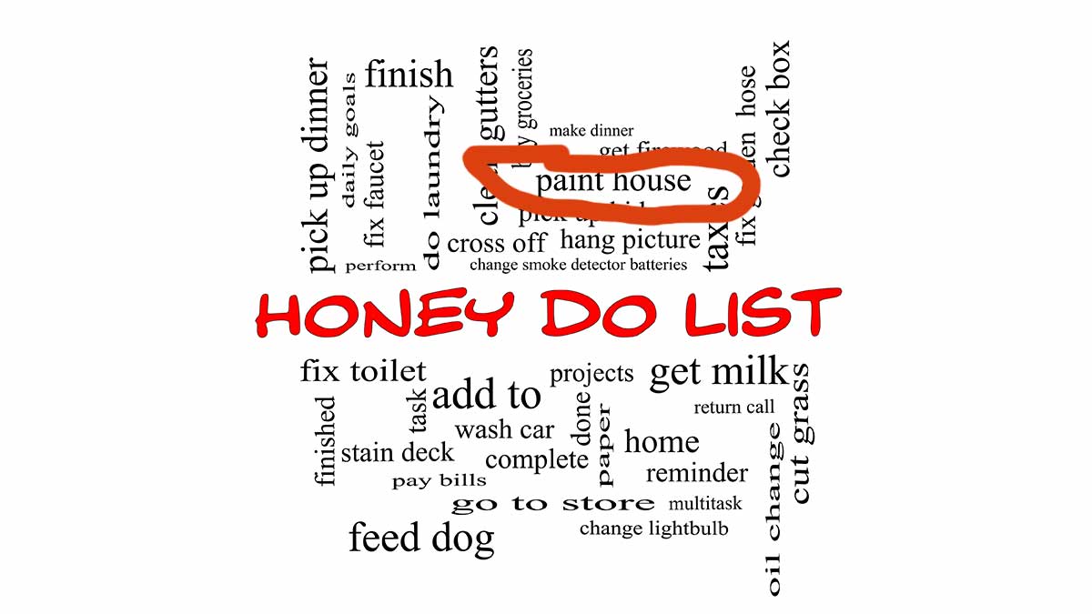 Let's Paint Honey Do List