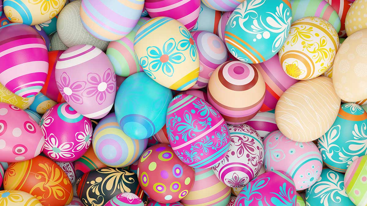 easter zoom virtual background