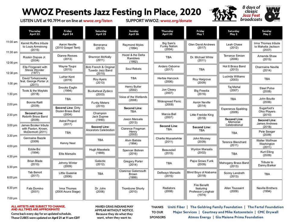 Jazz Festing In Place