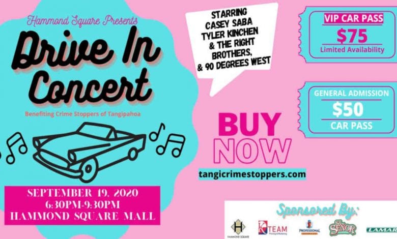 Crime Stoppers Drive In Concert