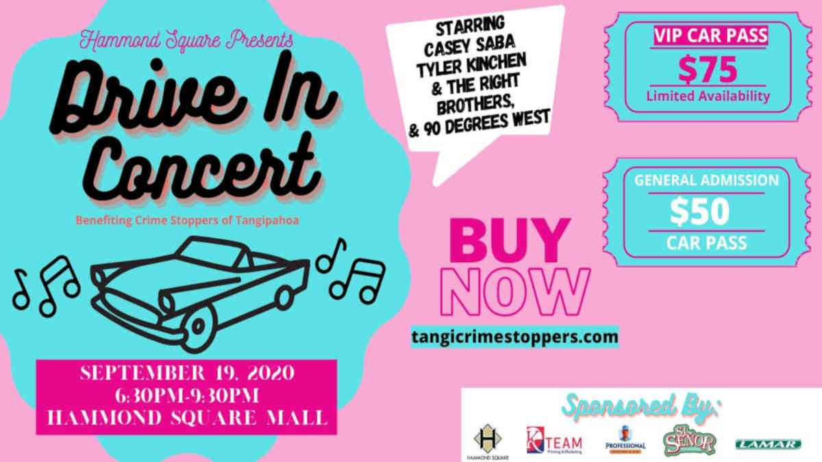 Crime Stoppers Drive In Concert