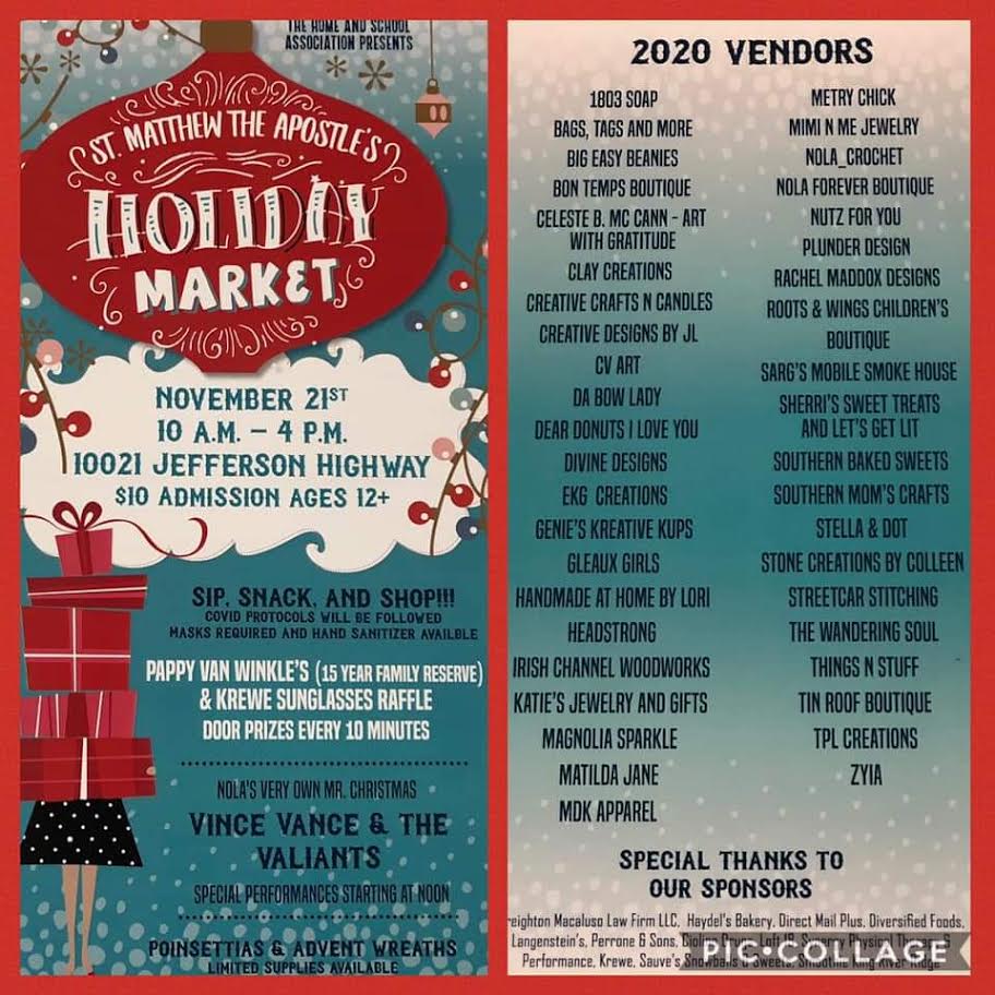 St. Matthew The Apostle Holiday Market Vendors