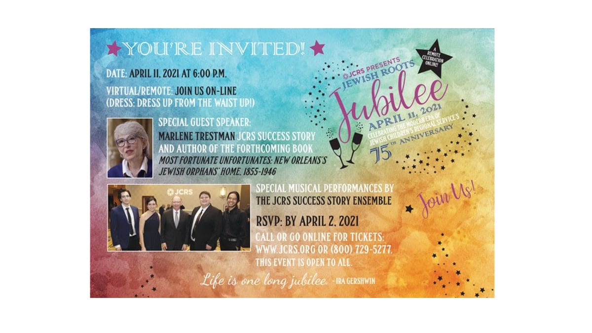 Jewish Roots Jubilee (virtual) Gala