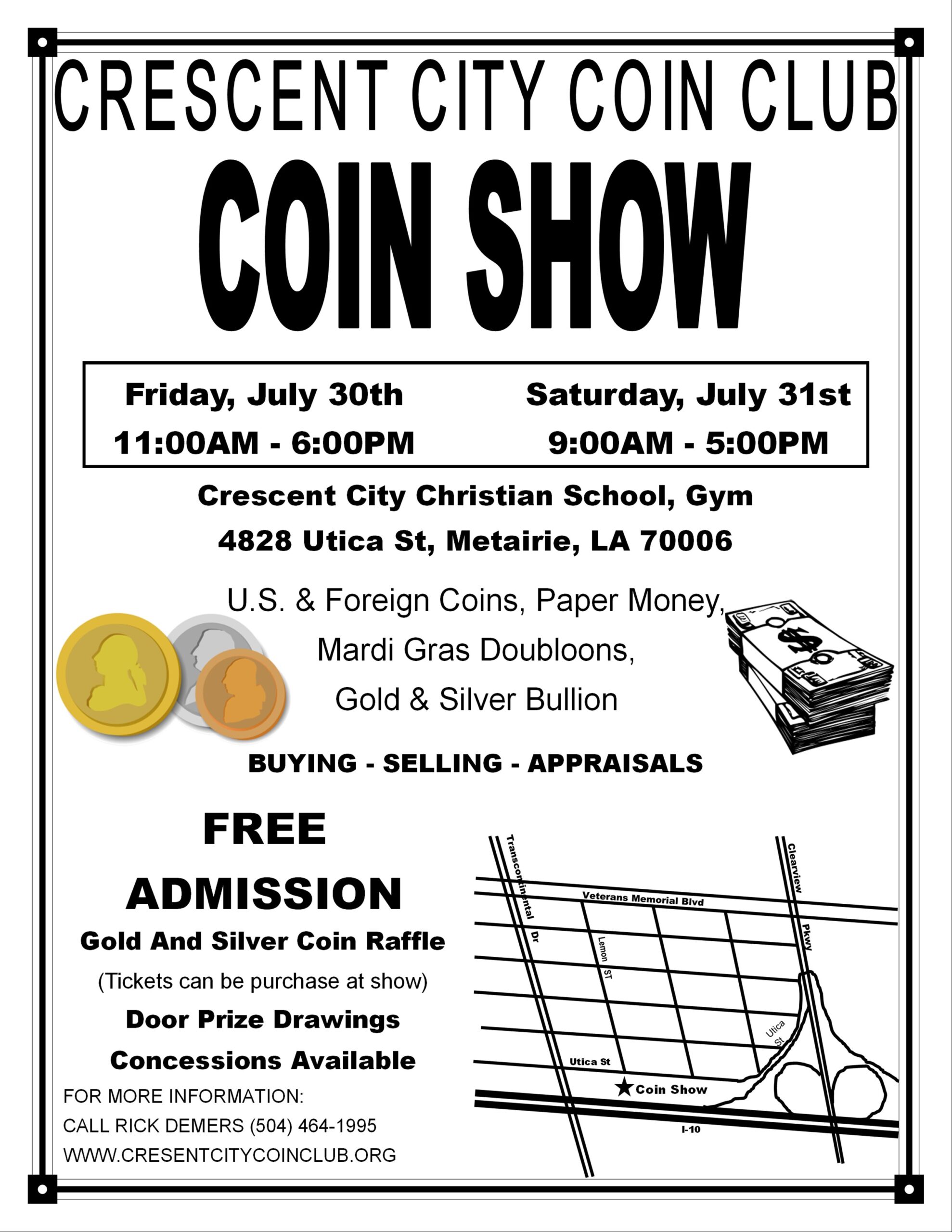 Crescent City Coin Club - Coin Show