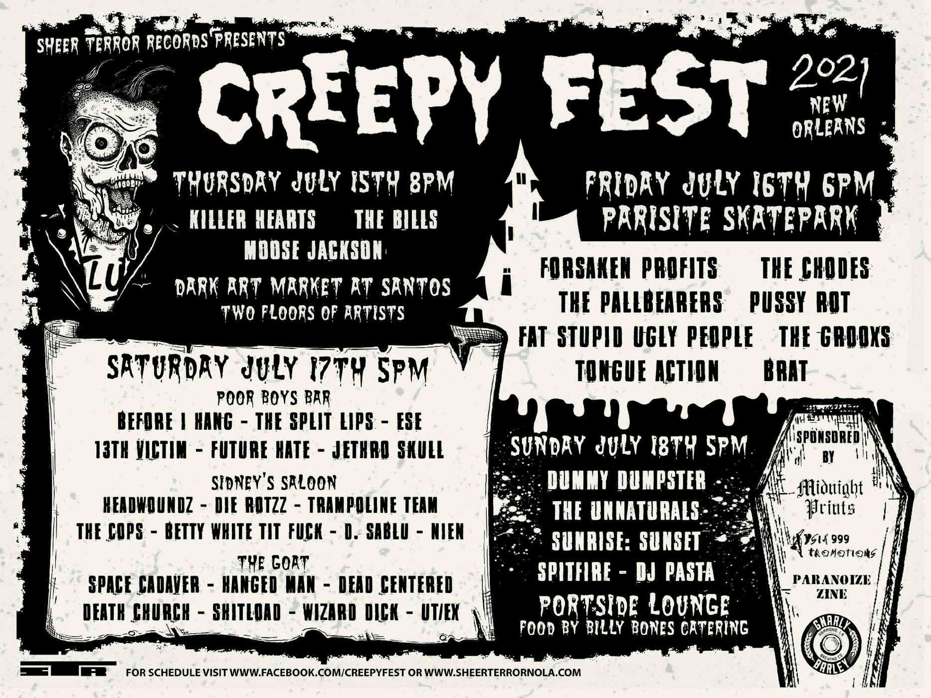 12th Annual Creepy Fest 2021 New Orleans Local Events