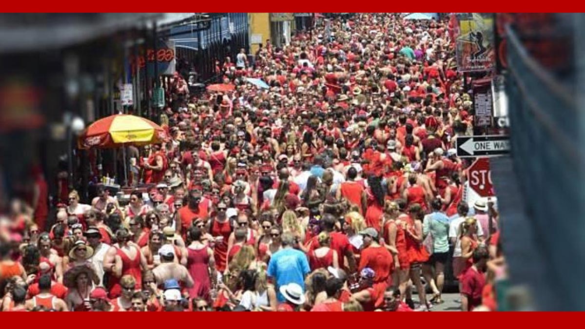 Red Dress in New Orleans