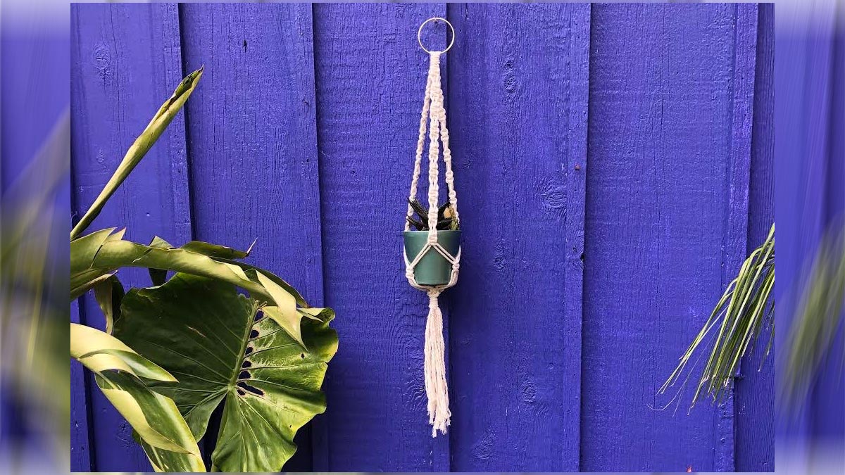 Craft Happy Hour: Macrame Plant Hanger with N.O. Finer Fibers