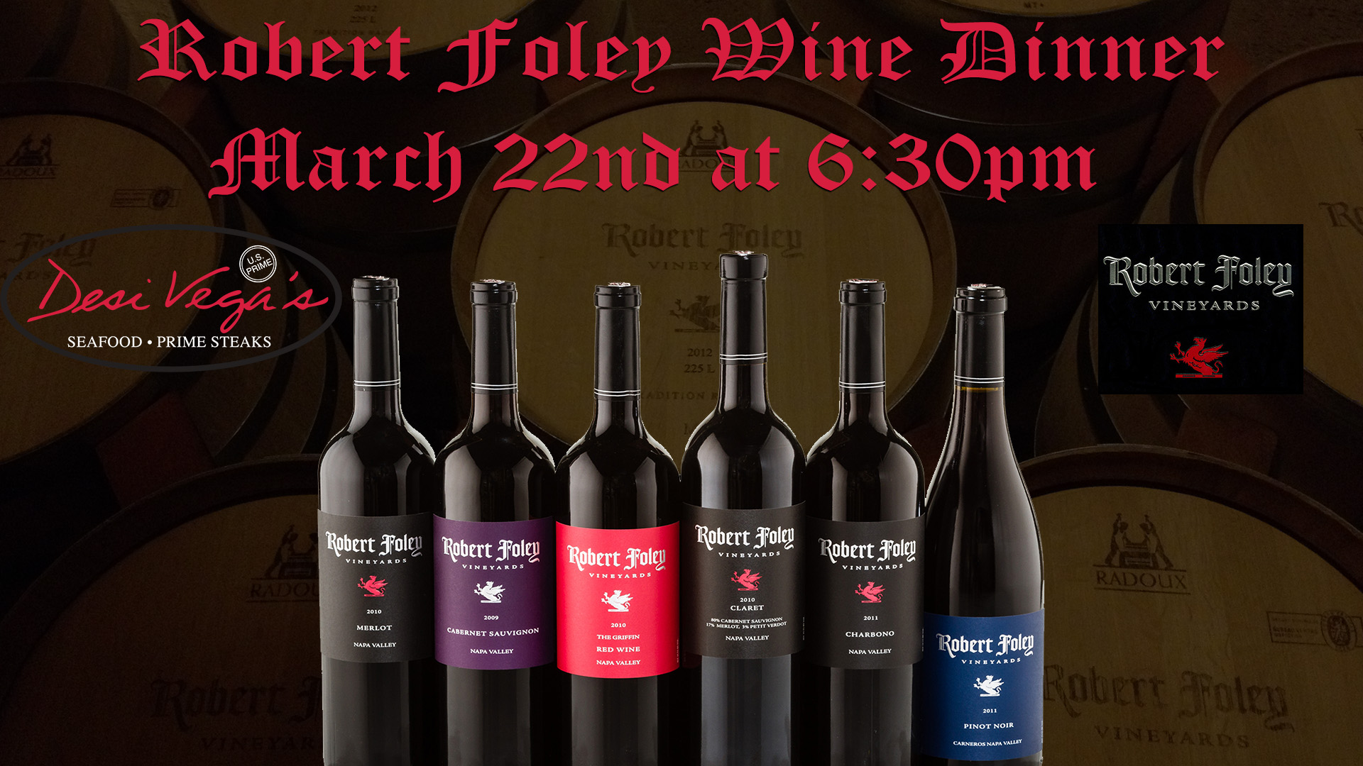 Robert Foley wine dinner