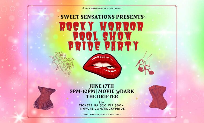 Rocky Horror Pool Show Pride Party